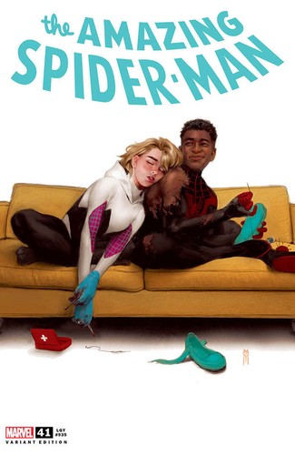 Amazing Spider-Man #41 Miguel Mercado Exclusive Miles Morales Gwen Spiderman 1