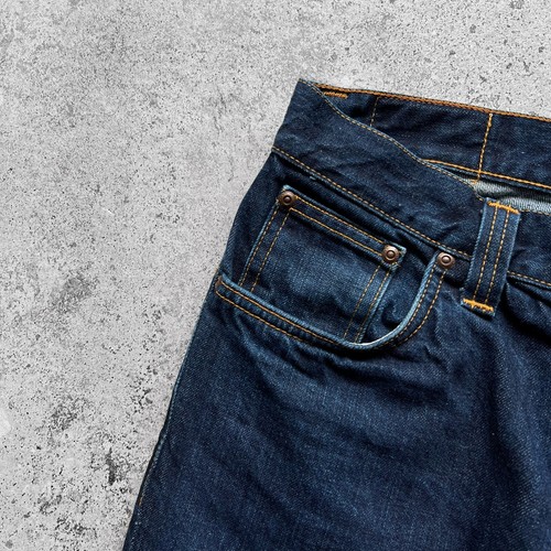 Nudie Jeans Grim Tim Algodón Orgánico Azul Denim Jeans Raro - Imagen 4 de 9