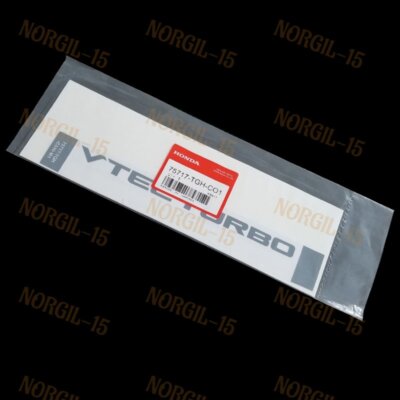 GENUINE CDM VTEC TURBO EMBLEM FOR HONDA CIVIC FK7 FK8 FC TYPE R WINDOW STICKER E - Foto 6