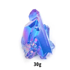 15-100g Titanium Aura Colorful Crystal Rainbow Healing Cluster Geode Rock Decor
