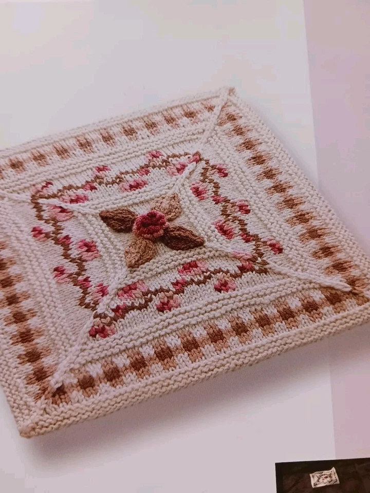 The Great North American Afghan Knitting Patterns Book 24 Unique Square Designs - Image 3 of 4