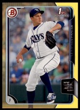 2015 Bowman Prospects Yellow #BP67 Matt Andriese Tampa Bay Rays