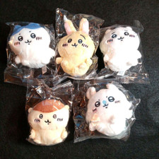 Chiikawa Sitting Plush Toy Set Full 5 Types Complete Gashapon Japan New