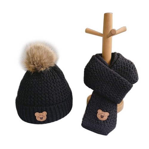 Cute Bear Neckerchief Trendy Baby Neck Scarf Warm Hat Comfortable Long Muffler - Picture 17 of 20