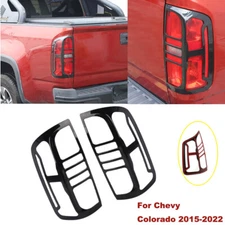 2pcs Rear Taillight Trim Protectors Tail Lamp Guards For Chevy Colorado 15-22 