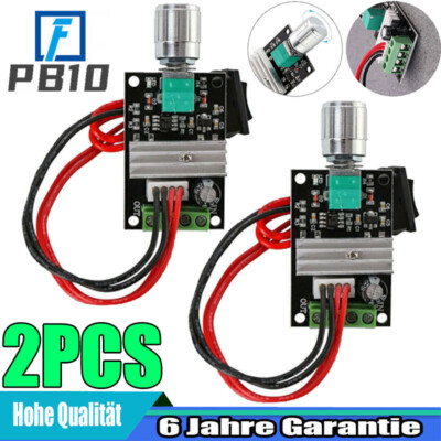 2PCS 1203BB Verstellbar PWM Drehzahlregler Steuerung Switch DC 6V 12V 24V 3A DHL