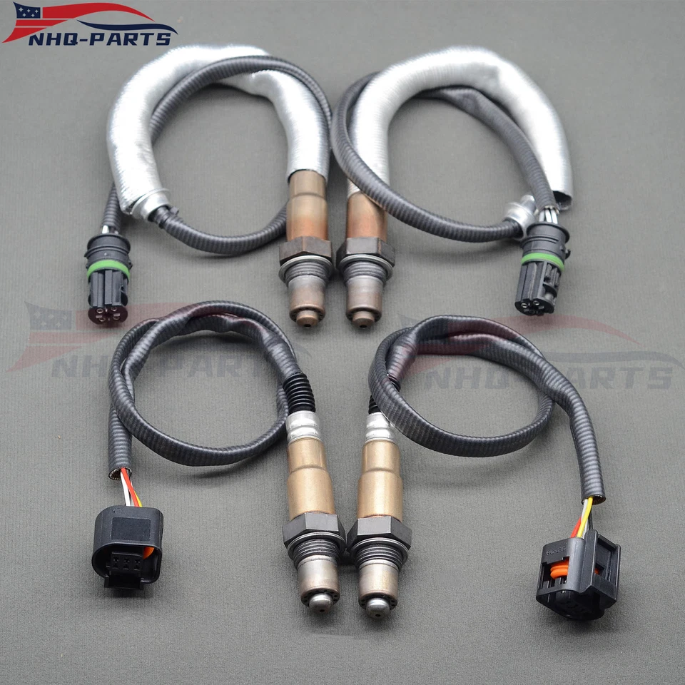 4x Sensor de oxígeno O2 1 y 2 para BMW 750li 2009-2015 4,4 L aguas arriba y aguas abajo Foto 3 de 4