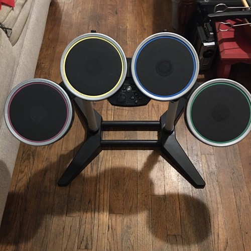 Rock Band Harmonix PS3 PS4 Wireless Drum Set Pads & Stand Model PSDMS2 Tested