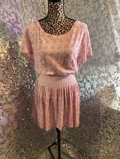 Love Shack Fancy Silk Floral Popover Minidress Sz Large AUTHENTIC NWT