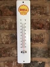 PIEC MUSZLIOWY EMALIOWANY TERMOMETR GARAŻOWY BEZ RTĘCI, Normalna cena 15 £ OpcjaB