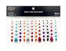 Dia De Los Muertos Body  Face Gems Set - 80 pcs