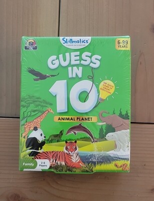 Skillmatics Guess in 10 Animal Planet Card Game New In Box