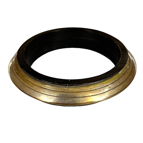 Brazalete antiguo vintage decorativo de plata de ley 925 otomano de madera de ébano 56 g - Imagen 2 de 5
