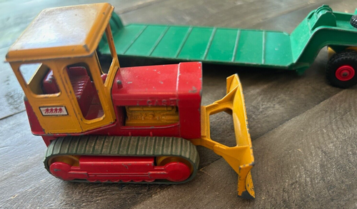 Matchbox King Size K-17 Tractor Low Loader with Bulldozer estate collection - Picture 11 of 11