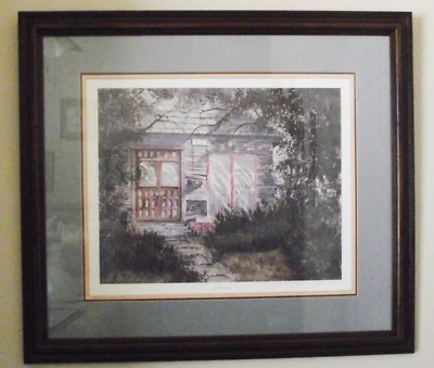 VTG MICHAEL J. BROWN 912 ERWIN LTD ED. #21/490 ART LITHOGRAPH HAND SIGNED FRAMED