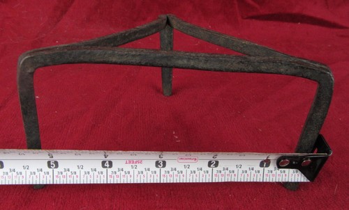 Antique Hand Wrought-iron Fireplace Tool Cooking Pot Riser Trivet Stand - Picture 9 of 10