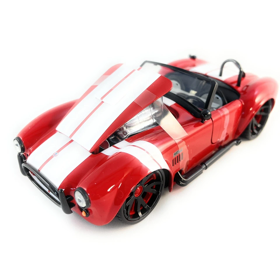Красная модель автомобиля Shelby Cobra 427 S/C 1955 Jada Bigtime Muscle масштаб 1:24 новая нераспакованная 90537 - Изображение 2 из 4