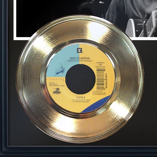 Eric Clapton "Layla" Framed 45 Gold Record Display - Picture 3 of 4