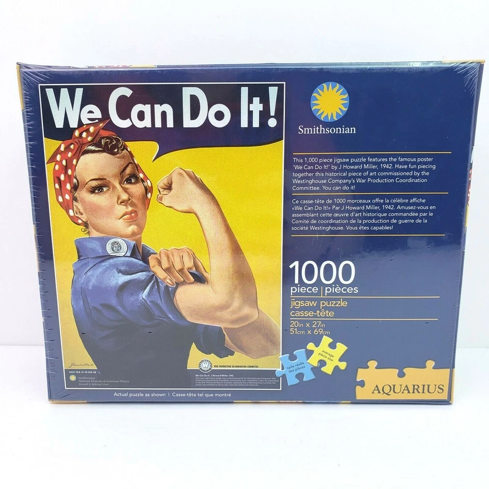 Smithsonian мы можем это сделать! Пазл Rosie The Riveter 1000 шт. 20 x 27 дюймов - Изображение 3 из 4