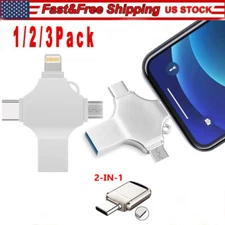 USB 3.0 Flash Drive 128GB Type C Memory Photo Stick for iPhone Android iPad Lot