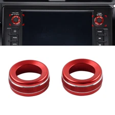 Center Console Volume Switch Knob Ring For Subaru BRZ For Toyota GR86 21-24 Red