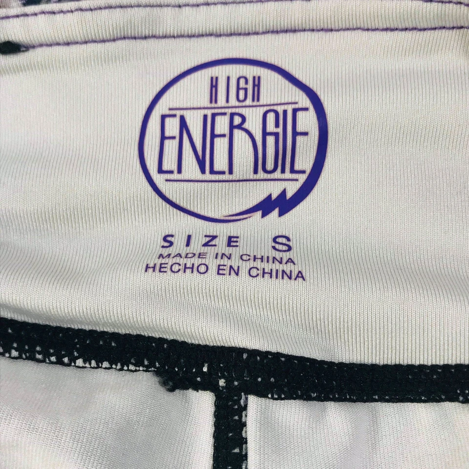 Leggings para mujer High Energie Talla S Negro Gris Morado Blanco Yoga Foto 3 de 4