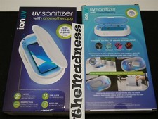 New Tzumi IonUV UV Sanitizer with Aromatherapy for Smartphones Keys Money 7608