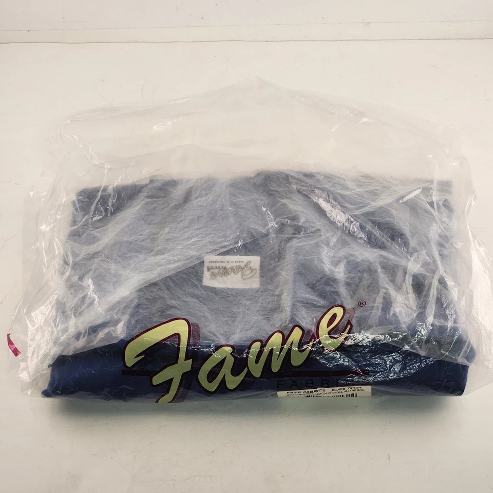 New Fame Fabrics Front Button Unisex Server Smock with Short Sleeves K71 Size 2X - Image 3 of 4