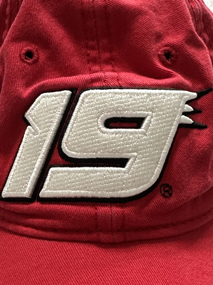 Кепка Elliott Sadler NASCAR кепка с ремешком сзади красно-белая No19 регулируемая мужская Chase - Изображение 2 из 4