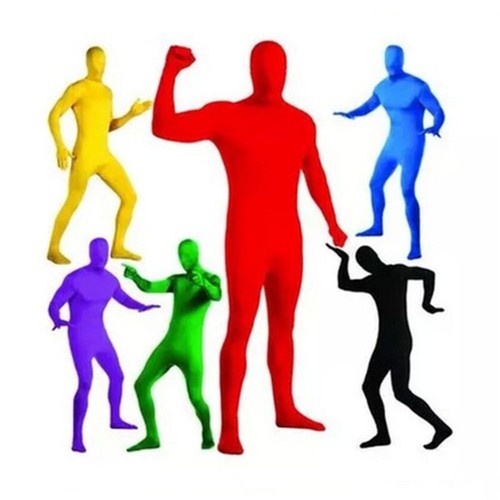 Spandex Suit Kid Adult Zentai Invisibility Cloak Skin Tight Bodysuit Girl - Picture 8 of 19