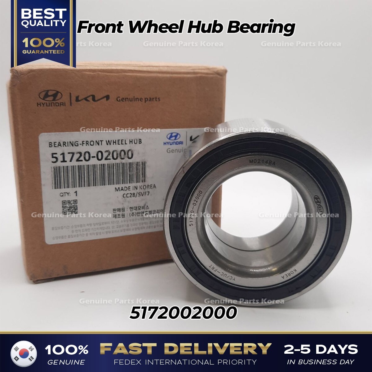 ⭐Genuine⭐ Front Wheel Hub Bearing 5172002000 for Hyundai Accent