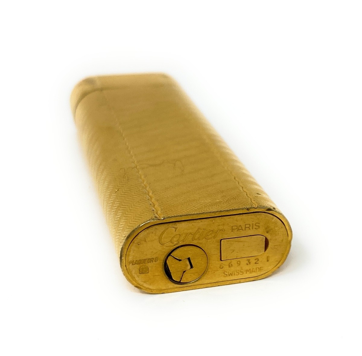 Cartier 1980 Must De Cartier Gold Plated Wave Line Pattern Cartier 1980 Must De Cartier Gold Plated Wave Line Pattern