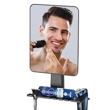 Shower Mirror Fogless for Shaving, Fogless Mirror for Shower with Razor Holde...