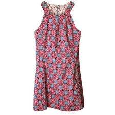 Dizzy Lizzie Pink Blue Sleeveless Summer Dress Size Small Made in India