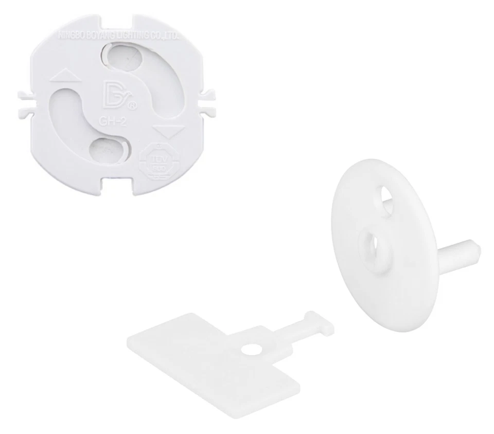 REV RITTER / DÜWI 10 Stück Kindersicherung Schuko Steckdosen Kinderschutz Steckdosensicherung weiß