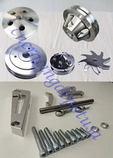 Big Block Chevy Bbc Swp Short Water Pump Aluminum Pulley Alternator Bracket Kit