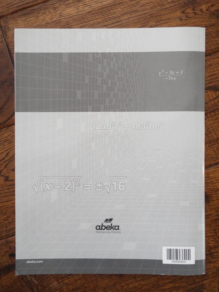 Abeka Algebra 1 Quiz and Test Key First Edition Book - Image 2 of 2