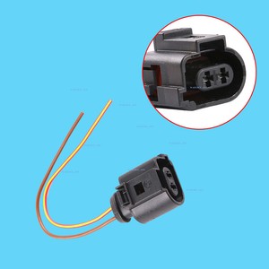 2-Pin Connector Plug Headlight Washer Pump 1J0973722A For VW Audi Skoda ...