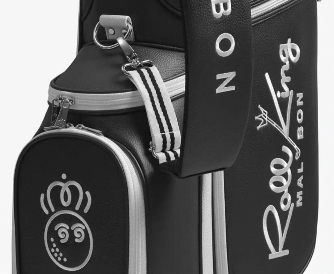 Malbon Golf スタンドバッグ ブラック/ホワイト 61MxWkSm8pL._UF350,350_QL50_.jpg