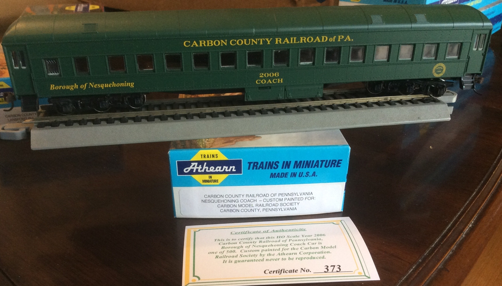 HO Athearn Carbon County Railroad Pa COACH Borough of Nesquehoning 1 of