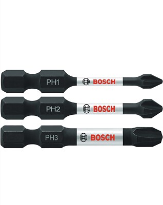 BOSCH ITPHV203 3 pc. Impact Tough 2 In. Phillips Power Bit Set