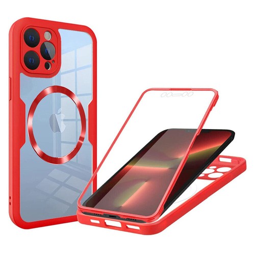 360 Front Back Screen Protector MagSafe Clear Case For iPhone 16 15 14 13 12 11 - Zdjęcie 56 z 60