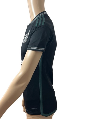Camiseta de fútbol Adidas Celtic Football Club para hombre XS negra verde blanca botón delgado - Imagen 3 de 24
