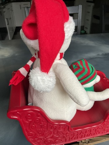 Hallmark Jingle Pals 2016 Twinkling Sleigh Ride Snowman Lights Music Motion - Picture 8 of 14