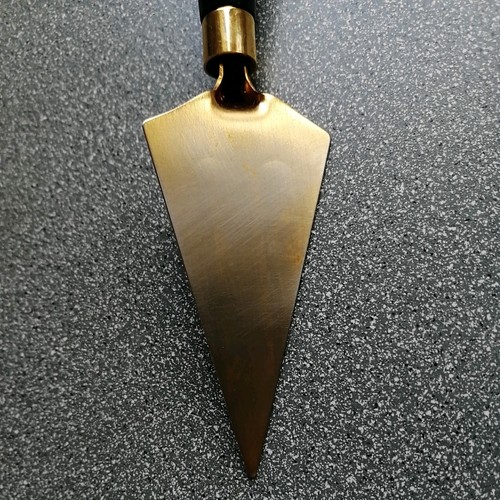 Freemasons Golden Trowel with Masonic Square & Compasses and Symbols J# 33 T - Picture 5 of 8