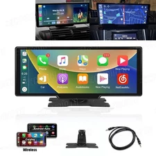 10.26" Touchscreen Wireless Carplay Portable Car Stereo Receiver Android Auto BT