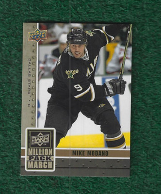 MIKE MODANO - NHL HOF - 2010 UPPER DECK - MILLION PACK MARCH CARD # MPM-8  STARS