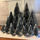 Vtg Lemax Xmas BOTTLE BRUSH Tree Lot 20 Asst Sizes 2.5” to 8.5” — photo 2