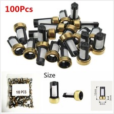 100x Universal Fuel Injector Micro Basket Filter For Asnu03c Injector Repair Kit