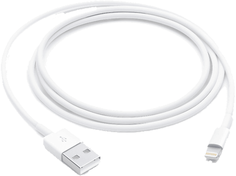 Apple Cable Lightning a USB, USB 2.0, iPhone, iPod o iPad, 1 m, Blanco
